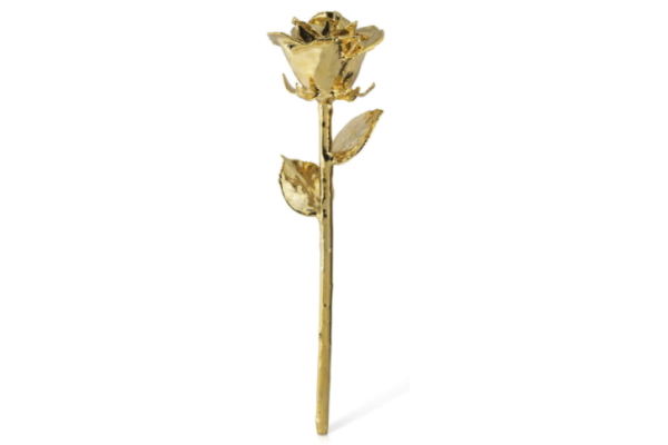Image of a golden forever rose Valentines Day gift idea